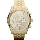 Michael Kors Mens Chronograph Watch Lexington 45mm Gold - MK8281